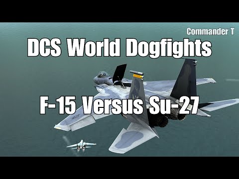 DCS World Dogfights F-15 Eagle versus Su-27 Flanker