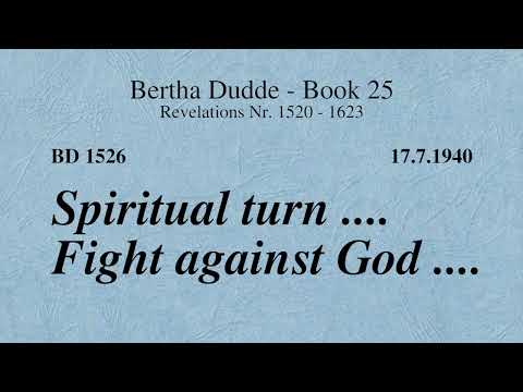 BD 1526 - SPIRITUAL TURN .... FIGHT AGAINST GOD ....