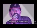 S P Jananathan Death