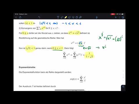 Mathe A VL 07 - Geom. und Exp-Reihe, Finanzmathematische Formeln verstehen - never get lost again