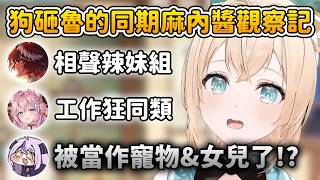 研究起同期和各自的經紀人互動方式的狗砸魯，發現大家的馬內醬都很有個性w【風真いろは/鷹嶺ルイ/博衣こより/拉普拉斯 ラプラス・ダークネス】