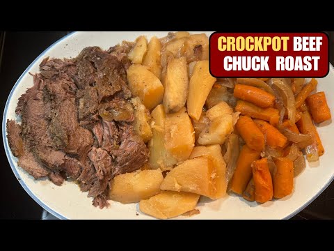 CROCKPOT BEEF CHUCK TENDER ROAST WITH CARROTS & POTATOES RECIPE