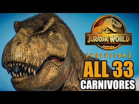 The life of ALL Carnivore Dinosaurs | 4K | Max Eggs | Jurassic World Evolution 2