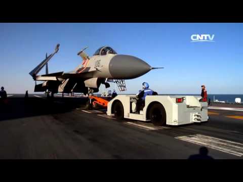 J15 in aircarrier of China【HD】