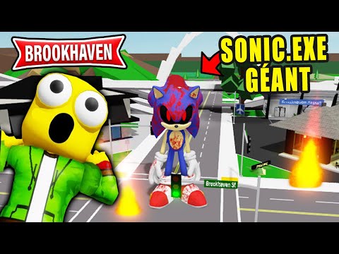 ODA AND TEAM YELLOW VS. GIANT SONIC.exe! BROOKHAVEN RP