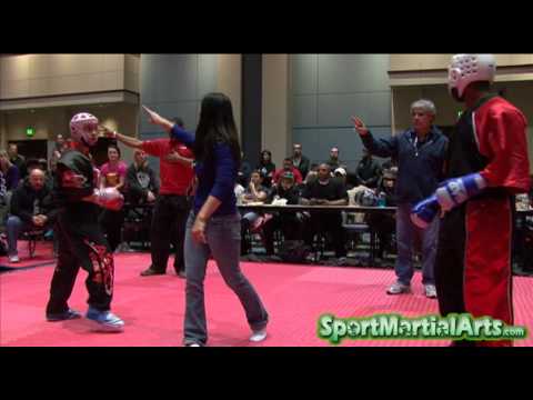 Robbie Lavoie vs. Kodaq Wray  - Team Sparring Finals - Amerikick Internationals 2011