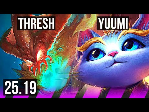 THRESH & Ashe vs YUUMI & Tristana (SUP) | KR Diamond | 25.19