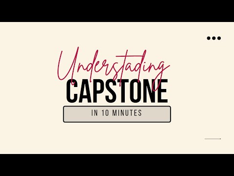 01 What is a capstone project?