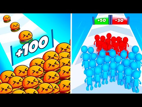 Food Run Vs Count Masters🍊🍌🍅 Walkthrough All New Max Update Mobile Tiktok Gameplay WE2173