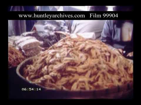 Ning Po Fish Market, China, 1970s - Film 99904