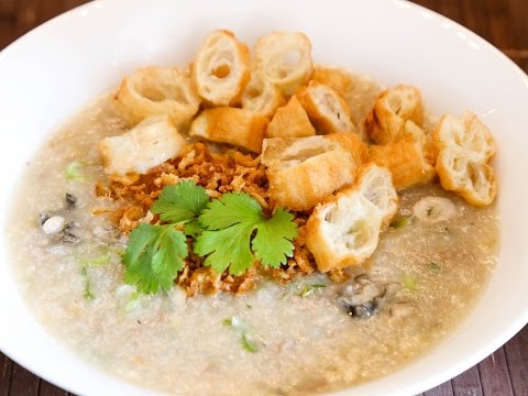 Cách nấu Cháo Hàu - How to make Oyster Congee (Rice Porridge)