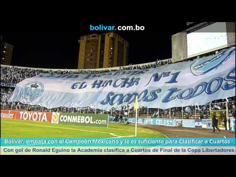"BOLIVAR 1 - León 1: Octavos de Final - Copa Libertadores 2014" Barra: La Vieja Escuela &bull; Club: Bolívar