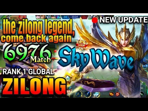 6976 match NEW COMBO !! ZILONG MONSTER !!! Top 1 GLOBAL ZILONG by "SkyWave" .