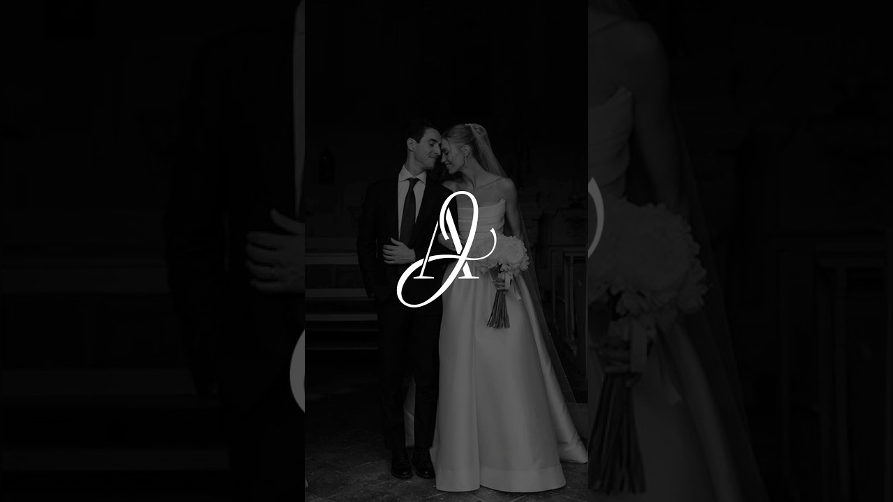 Elegant Wedding Monogram A+J | Custom Initials Logo Design | Monograma para boda personalizada #logo