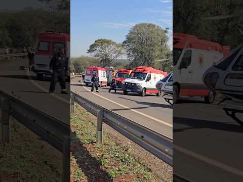 Grave acidente interdita a PR-323 em Doutor Camargo nesta segunda-feira