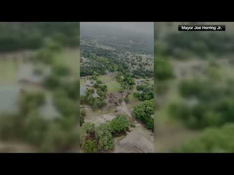 Camp Mystic and Heart O' the Hills camp post-flooding aerials