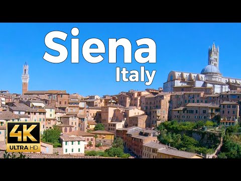 Siena, Italy Walking Tour (4k Ultra HD 60fps) – With Captions