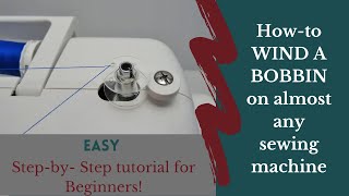 How to WIND A BOBBIN on a Janome sewing machine | Easy step-by-step tutorial for beginners