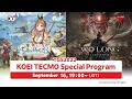 KOEI TECMO Special Program TGS 2022 Livestream | Atelier Ryza 3, Wo Long: Fallen Dynasty