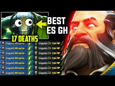 When World Best Earth Spirit GH Meets Miracle - Brutal,Savage,Rekt Dota 2