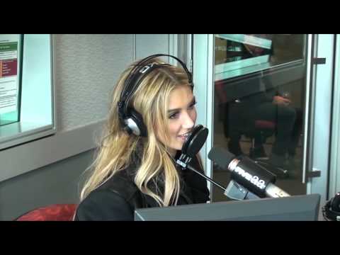 Delta Goodrem in the FIVEaa Studio