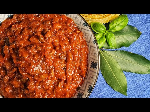 Ragù di cinghiale, ricetta originale della nonna 👵 battuto al coltello.