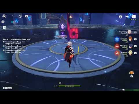 International Childe 45s Chamber 1-1 - Genshin Impact 2.1 Spiral Abyss Floor 12