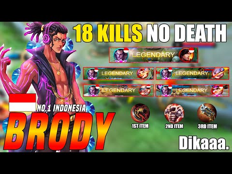 Brody The Legendary Marksman!! | Brody Best Build 2021 | Global No.1 Supreme Brody By Dikaaa. | MLBB