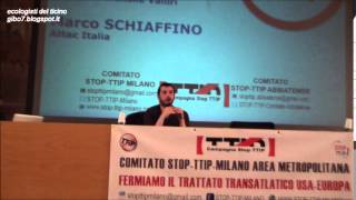 preview picture of video 'TTIP  Abbiategrasso  18 5 2015  Attac Marco Schiaffino'