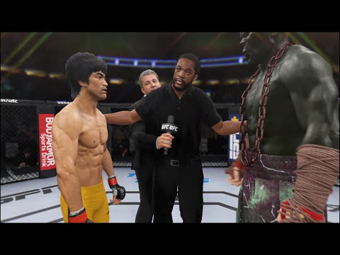 Bruce Lee vs. Swamp Titan - EA Sports UFC 4 - Epic Fight 🔥🐲