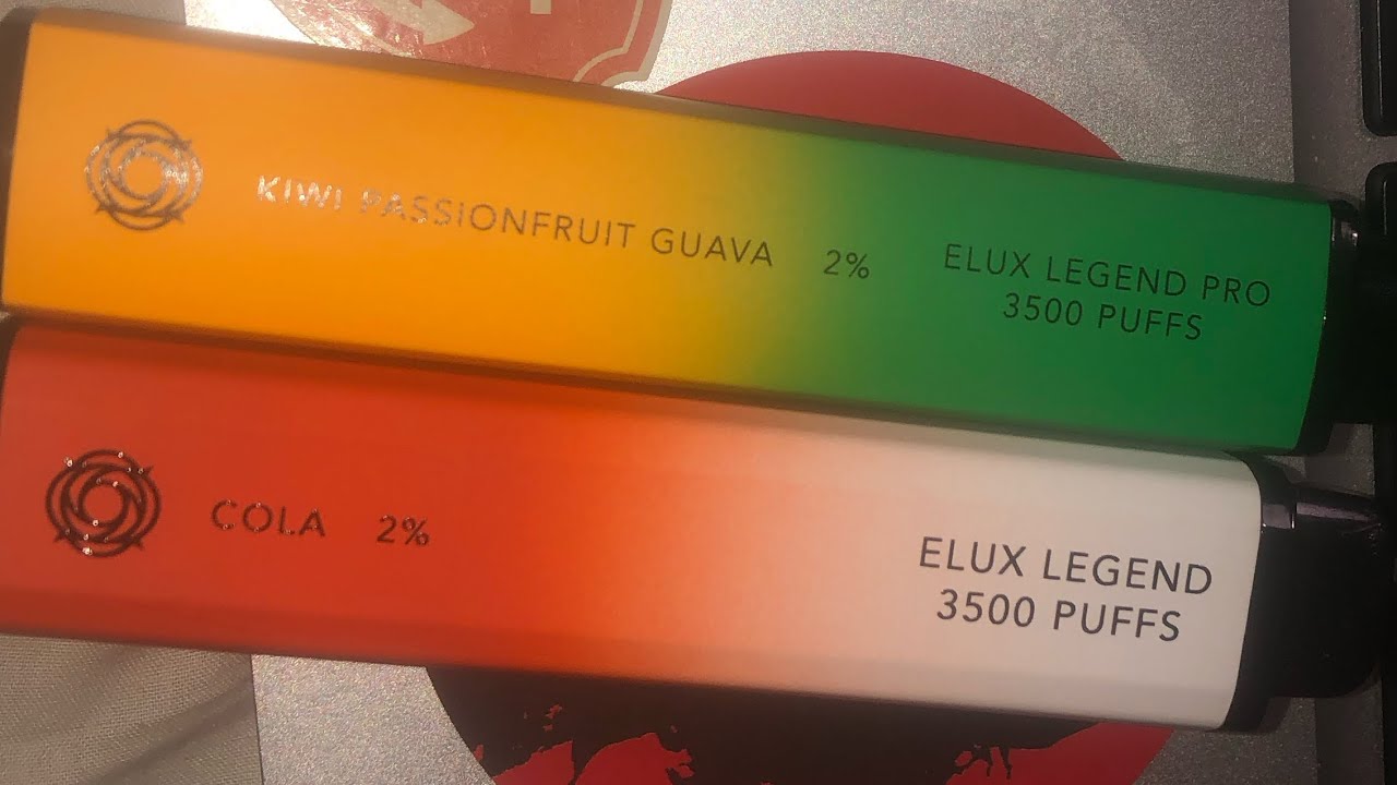 Vape review on elux legend pro 3500 Kiwi passionfruit guava and elux Legend 3500 puff cola ￼￼￼