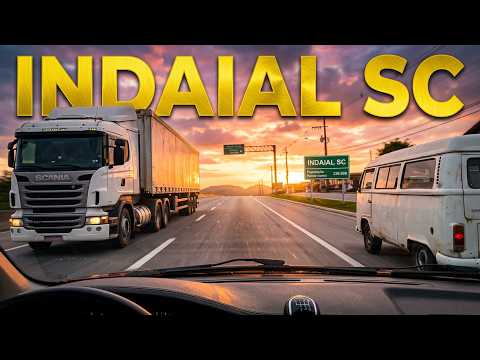 Chegando em Indaial SC pela BR-470 no final do dia