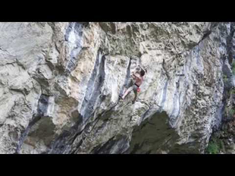 Adam Ondra climbing "'Stone Butterfly" 9a+ in Herculane - Romania