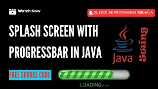 Download the video "Loading SCREEN With PROGRESSBAR in Java|SPLASH SCREEN in Java Swing"