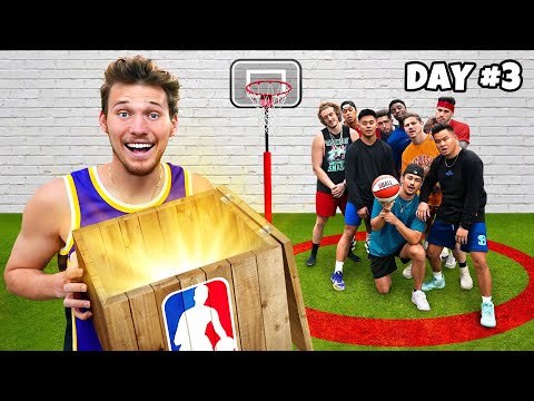Last to Leave Mini Hoop Court, Wins NBA Mystery Box!