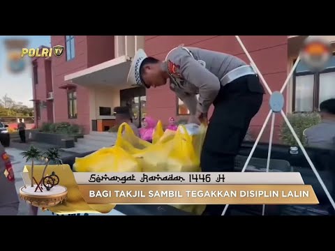 BERBAGI TAKJIL SAMBIL TEGAKKAN DISIPLIN BERKENDARA DI TANA TIDUNG