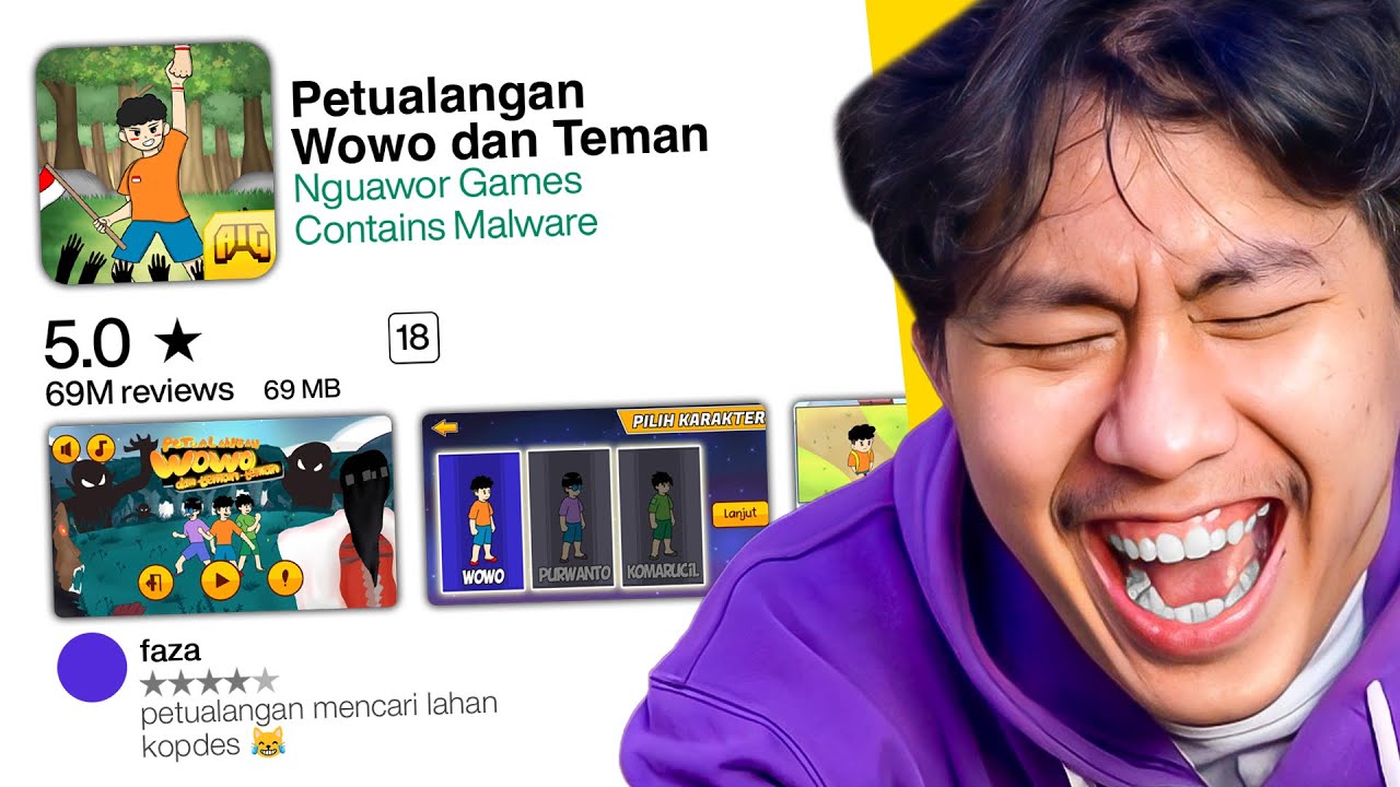 petualangan wowo dan teman loh yah.. 😹 - GAME NGUAWOR PLAYSTORE