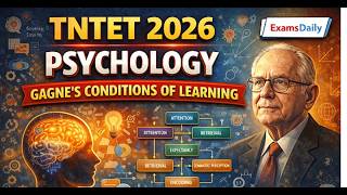 TNTET 2026 - PSYCHOLOGY - GAGNE'S CONDITIONS OF LEARNING