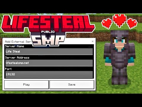 How To Join Life Steal SMP For MCPE! - Minecraft Bedrock Edition