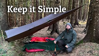 Camping with No Tent - Bushcraft Breakfast & Cast Iron Cooking - Mushroom Foraging for Ceps