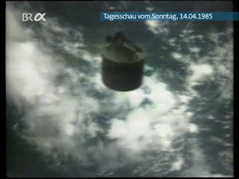 ARD Tagesschau vom 14.04.1985 - Shuttle STS-51D Satellit