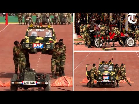 Watch BSF team dismantle & reassemble an LMV within 2 minutes during operation Chetak Drill