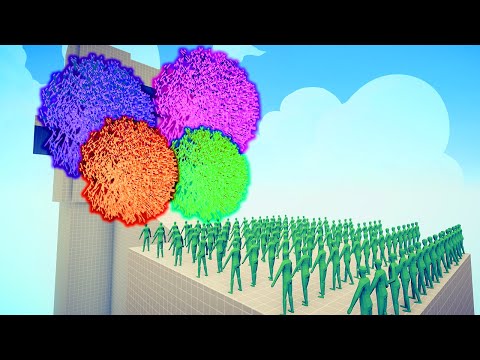 100 Zombies vs 4 Multi-Arrow Archers Epic Siege Battle! | TABS - Totally Accurate Battle Simulator