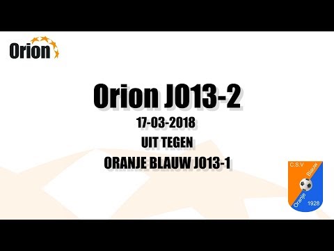 Orion JO13-2 vs Oranje Blauw JO13-1 (HD)