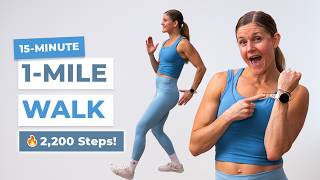 Walk 1 Mile at Home | 15-Minute Indoor Walking Workout (No Repeats!)