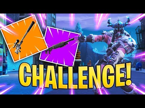 GUN CHALLENGE: BARBARI CON SOLO FUCILE A POMPA E DI PRECISIONE!! - Fortnite