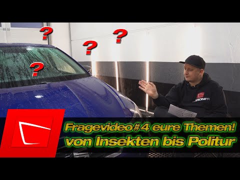 Fragerunde #4 - Sonax Insektenentferner Waschhandschuh Koch Chemie Polituren Lederpflege Alkalität