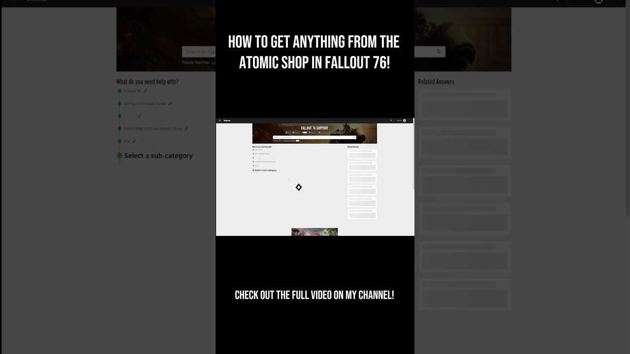 How to Request Items from the Atomic Shop in Fallout 76! (Short) #fallout #fallout76 #atomicshop
