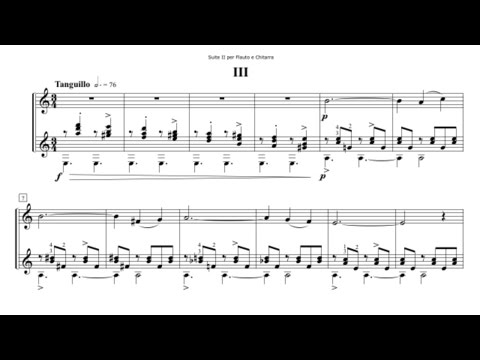 Roberto Di Marino - Suite II for Flute and Guitar - 3rd mov - Tanguillo