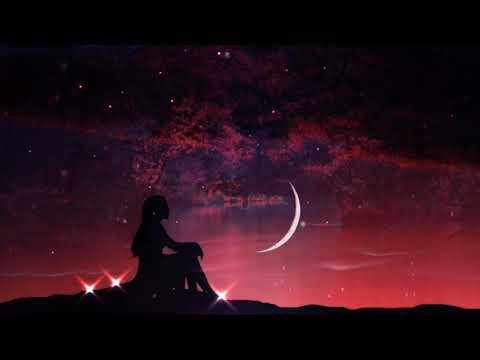 The sound of crickets at night, accompanied by relaxation music